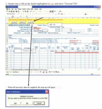 KMB's E-tendering system reduces paper consumption in the tendering process 